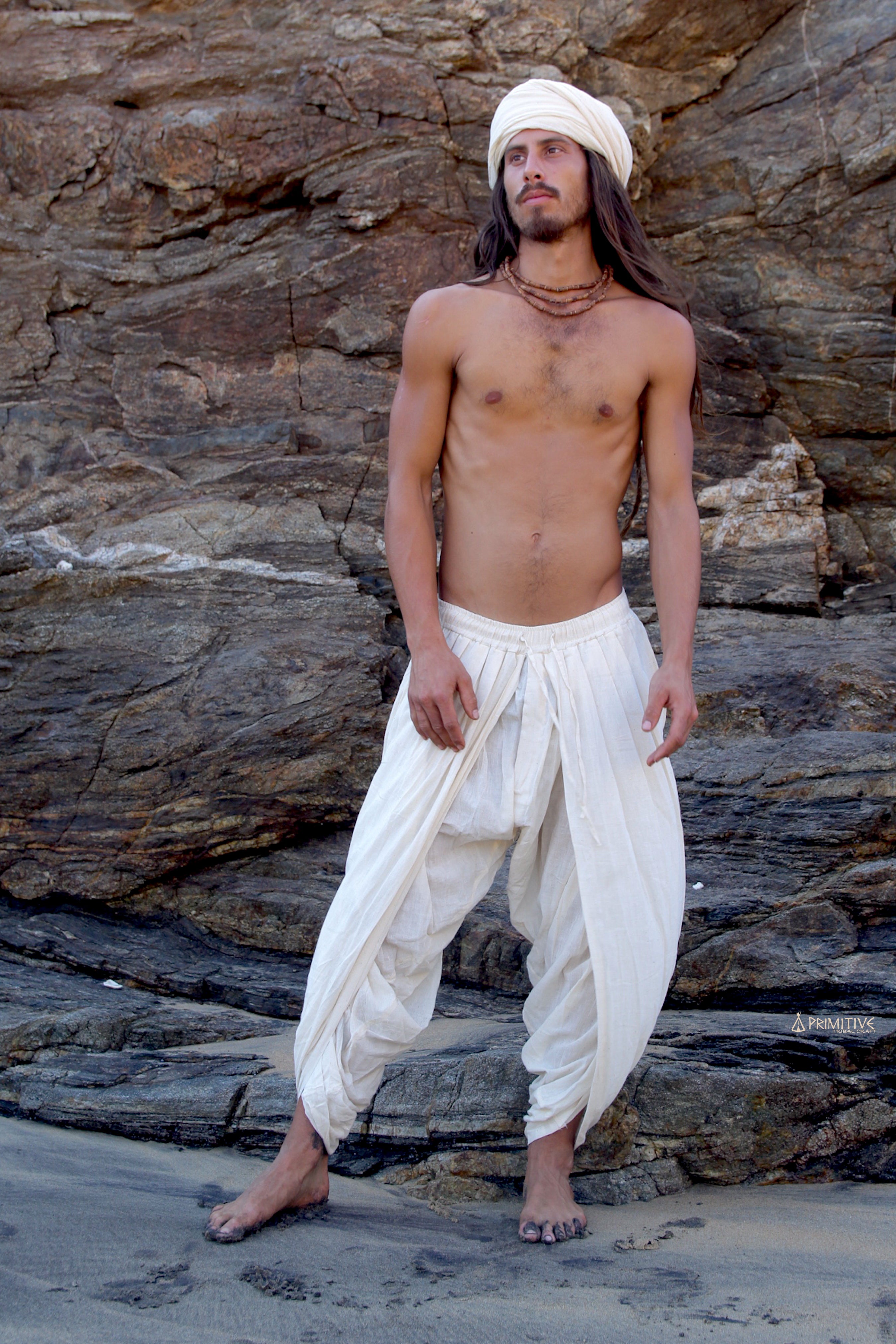 Wild Cotton Dhoti Pants Handwoven Wild Grown Cotton Primitive Tribal Craft