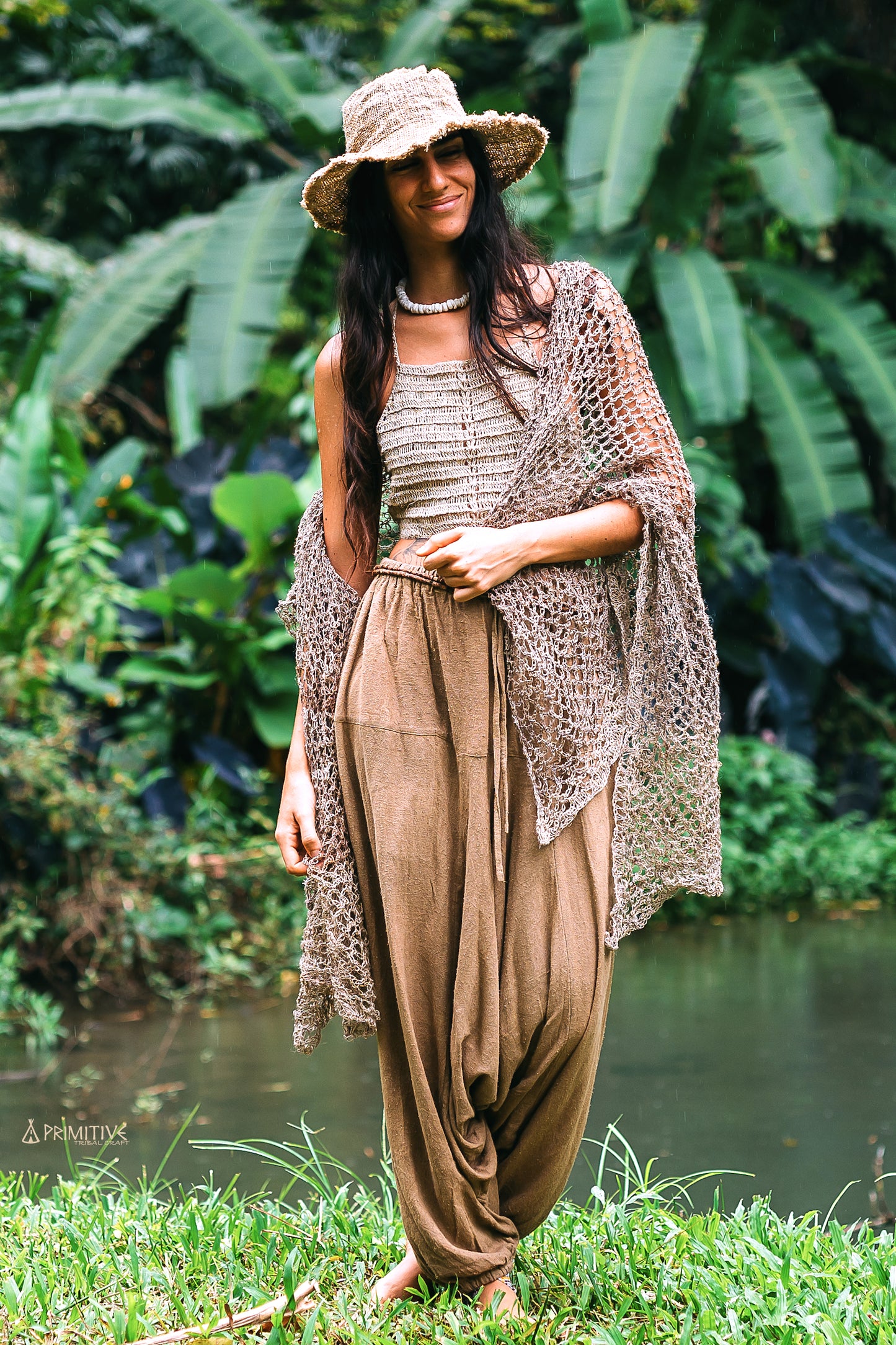 Large Knitted Nettle Shawl >> 100 % Wild Himalayan Nettle