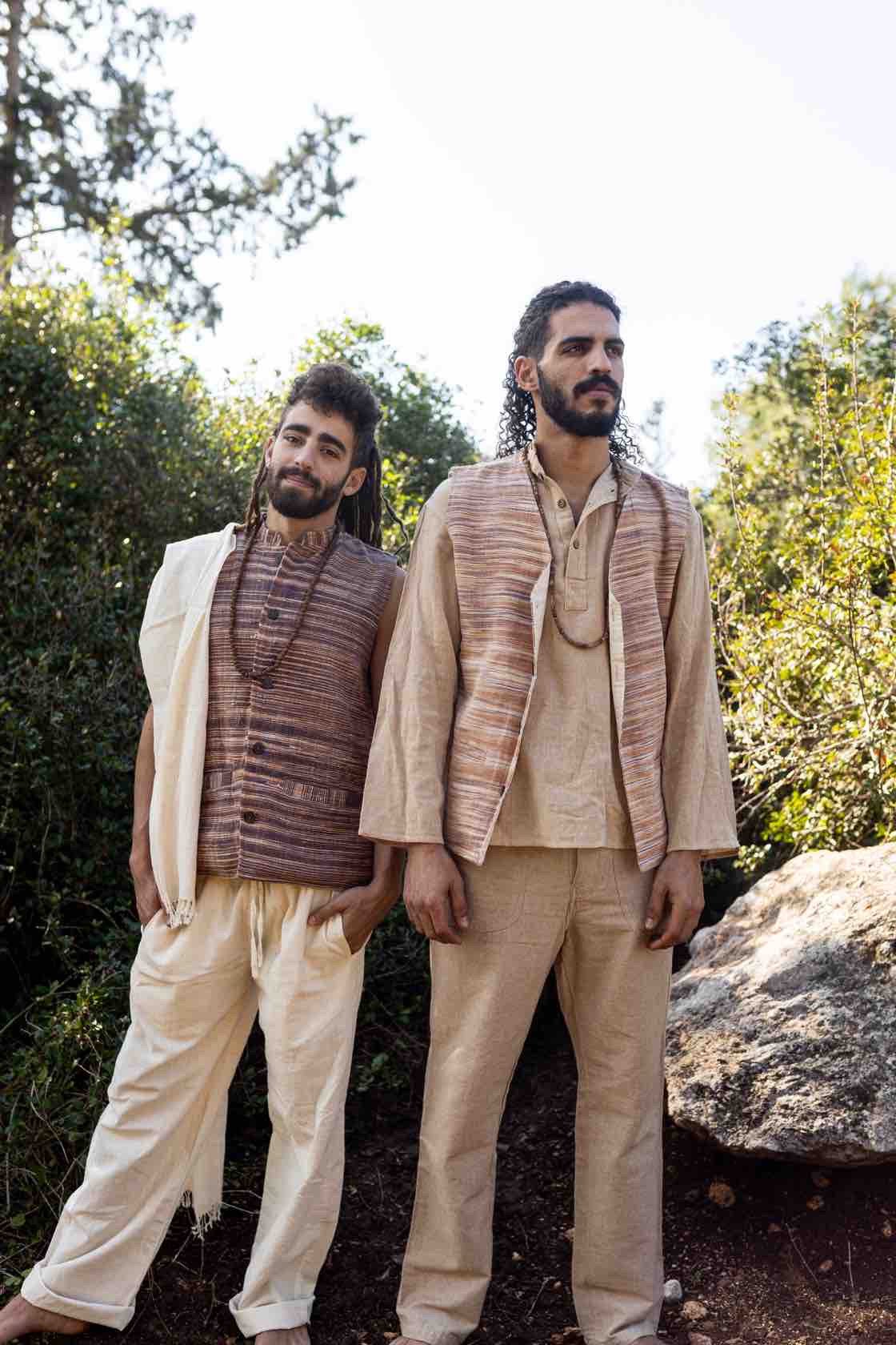 Earthy Khadi Cotton Men Vest