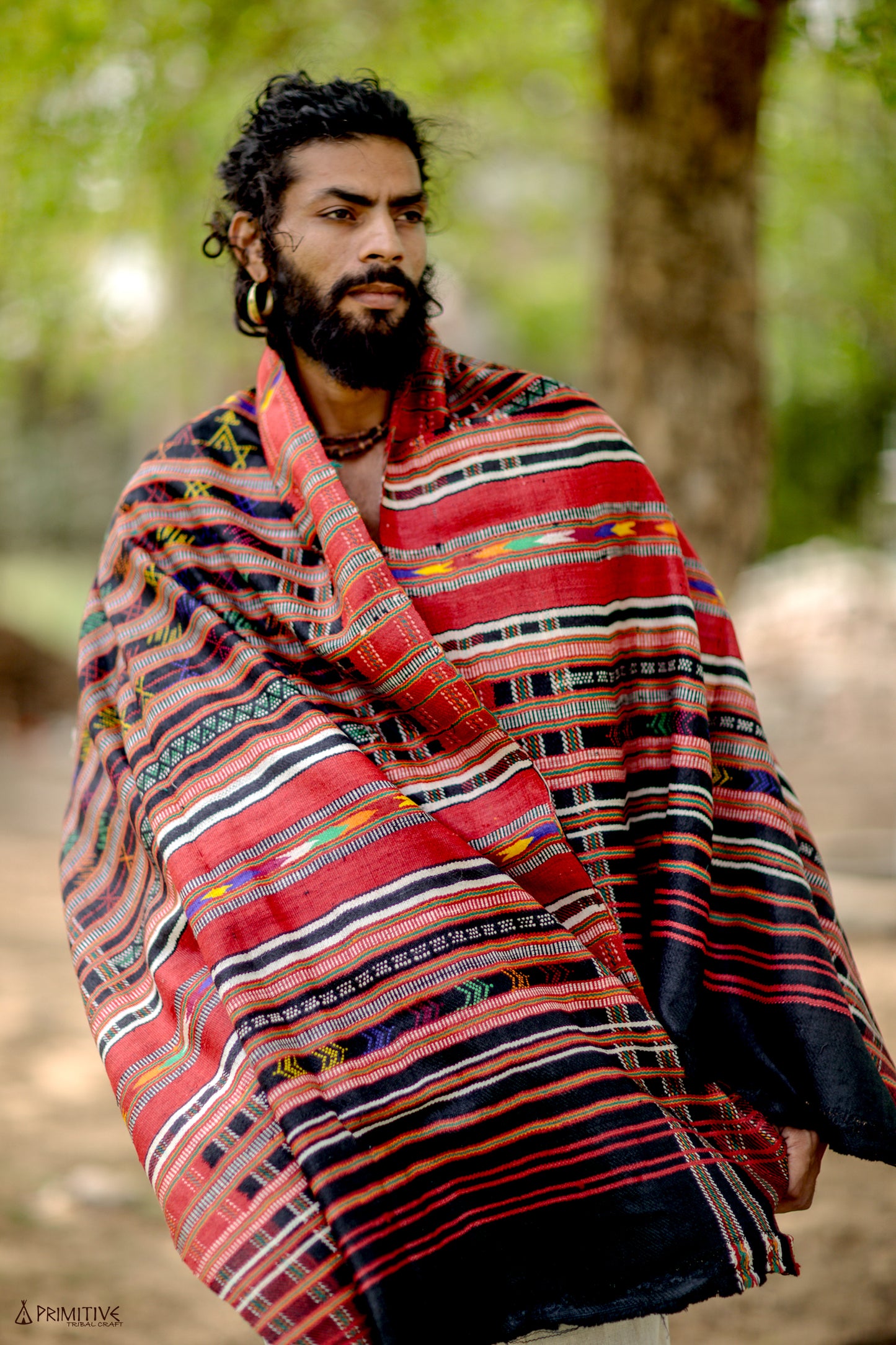 Traditional Rajasthani Pattu Shawl / Fabric ~⋙ Pure Handwoven Wool