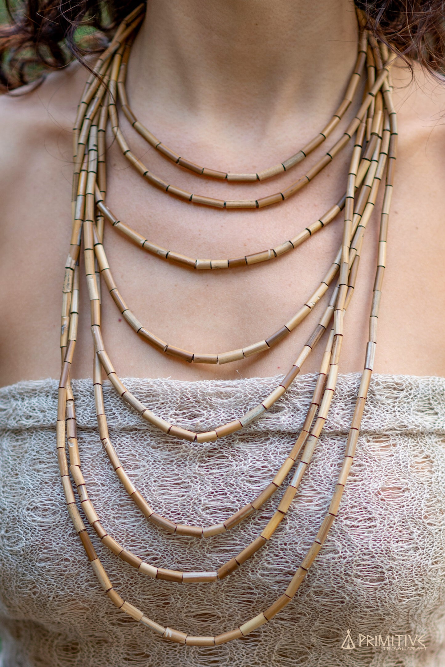 Tribal Bamboo Necklace ⋙⋘ 8 Strands