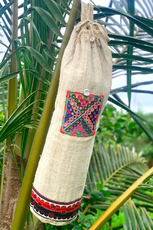 Natural Hemp Yoga Mat Bag – Local Women's Handicrafts