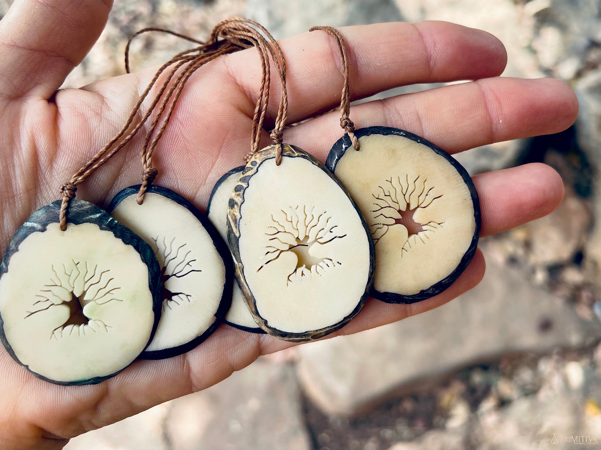 Tree Of Life Pendant ⫸ Tagua Nut